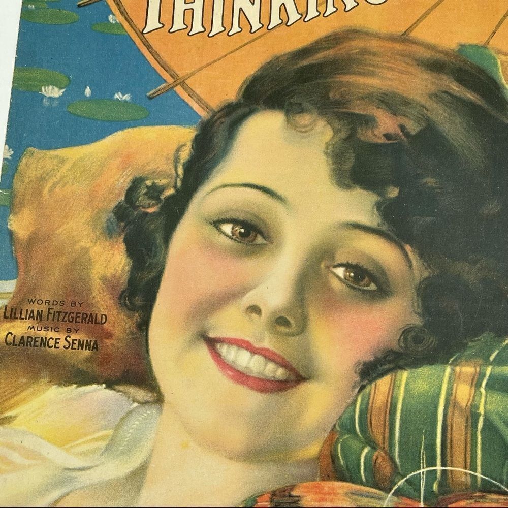 I’m Forever Thinking of You Illustrated by Rolf Armstrong 1919 Sheet Music - Picture 10 of 16